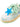 GREEN AND BLACK PATTERNED SNEAKERS CASUAL LOW-HEELED ROUND TOE