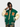 GREEN AND CREAM BASEBALL JACKET WITH STYLISH COMFORT