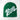 GREEN BEANIE WITH WHITE TEXT WINTER BEANIE BAUMWOLLE