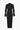 GREEN COLLARED KNIT MAXI DRESS WITH RIBBED BUTTON PLACKET