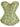 GREEN FLORAL BROCADE CORSET TOP WITH STRAW GREEN LACE