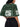 GREEN FOOTBALL JERSEY Y2K STYLE COLOR BLOCK TOP