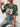GREEN FOOTBALL JERSEY Y2K STYLE COLOR BLOCK TOP