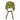 GREEN FUZZY KNIT HAT WITH TIES FOR COLD WEATHER