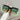 GREEN GRADIENT OVERSIZED DECORATIVE EYEGLASSES