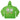 GREEN HEART PRINT HOODIE