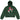 GREEN HOODIE PLAYFUL RED MUSHROOM INDIE DESIGN