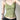 GREEN MESH PATCHWORK TOP AND MIDI SKIRT SET