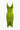 GREEN RIBBED KNIT MIDI DRESS CASUAL KNIT JERSEY FASHION ESSENTIAL