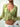 GREEN SHEER BLOUSE AND DENIM MINISKIRT VINTAGE SLIM FIT OUTFIT
