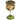 GREEN-STEMMED GLASS VASE WITH FLOWER ACCENT AND ASYMMETRICAL DESIGN