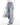 GRUNGE-STYLE PLAID DENIM WIDE-LEG PANTS WITH CONTRAST STITCHING