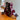 GUITAR HANDBAG BURGUNDY CROSSBODY BAG PAINTED EDGES