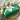 HAIR CLAW CLIP GREEN GOLD PEARLESCENT FLOWER MINI HAIR