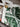 HALTER DRESS GREEN WHITE Y2K SUMMER DRESS