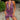 HALTER DRESS - VIBRANT PURPLE PRINT SLIM FIT DESIGN