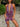 HALTER DRESS - VIBRANT PURPLE PRINT SLIM FIT DESIGN