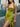 HALTER DRESS WITH LEAF FRINGE AND IRREGULAR HEM DESIGN