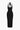 HALTER DRESS WITH RUFFLED HALTER NECK DETAIL - Black / S - Sweetheart Supplies