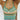 HALTER TOP GREEN KNIT CAMI STRIPED PATTERN