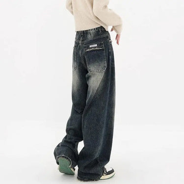 Harajuku Streetwear Retro Fashion Summer High Waist Jeans