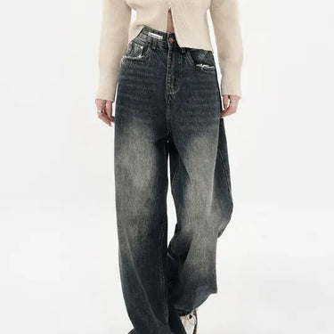 Harajuku Streetwear Retro Fashion Summer High Waist Jeans