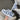 HEART-ACCENT SNEAKERS EN FORME EN CUIR - GRAY AND WHITE DESIGN