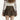 HEART BUCKLE VEGAN LEATHER PLEATED MINI SKIRT