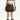 HEART BUCKLE VEGAN LEATHER PLEATED MINI SKIRT
