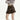 HEART BUCKLE VEGAN LEATHER PLEATED MINI SKIRT