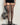 HEART GARTER TIGHTS SHEER NUDE WITH TINY RED HEARTS