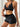HEART KNIT FABRIC LINGERIE SET