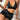 HEART KNIT FABRIC LINGERIE SET