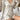HEART PRINT ROMPER: BEIGE KNIT FABRIC