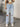 HIGH-WAISTED RIPPED JEANS - LIGHT BLUE BOYFRIEND STYLE