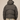 HOODED GRAY PUFFER JACKET DARK GREY OVERSIZED DROPPED SHOULDER
