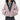 HOODED JACKET PINK FAUX FUR Y2K TRIM