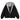 HOODED LONG SLEEVE JACKET WITH GRAY FAUX FUR LINING
