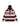 HOODED LONG SLEEVE STRIPED KNIT SWEATER WITH JACQUARD DESIGN