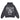 HOODED TERRY CLOTH PULLOVER WITH GRAPHIC PRINT IN GRAY