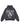 HOODED TERRY CLOTH PULLOVER WITH GRAPHIC PRINT IN GRAY