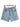 Basic washed denim shorts