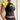 JAMAICA T-SHIRT BLACK AND YELLOW WOMENS CLASSIC FIT SPRING SUMMER TEE