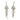 JELLYFISH DROP EARRINGS AQUA ELEGANCE RESIN ACCENTS
