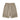 KHAKI BARBED WIRE SHORTS MID WAIST STRAIGHT LEG DESIGN