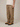 KHAKI TRACK PANTS WITH BEIGE CONTRAST CRINKLE DETAIL