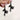 KITTEN EARRINGS PINK BOW HEART-SHAPED GEMSTONES