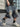 KNEE HIGH DENIM SKIRT LOOSE FIT WOVEN
