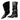 KNEE HIGH PROBLEM CHILD BOOTS BLACK VEGAN LEATHER