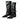 KNEE HIGH PROBLEM CHILD BOOTS BLACK VEGAN LEATHER